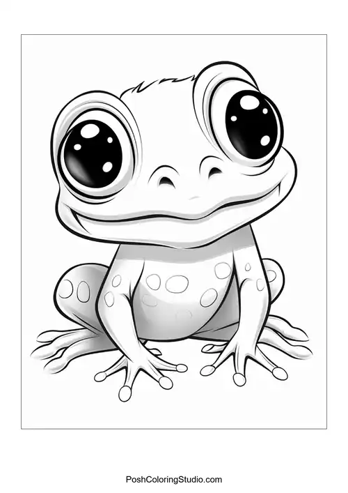 A frog sits on a lily pad with a serene look.