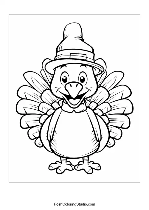 Turkey Coloring Pages sample thumbnail