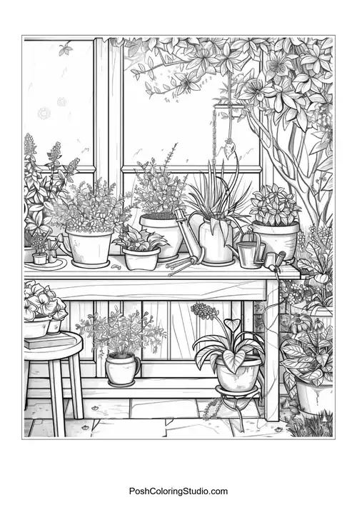 A collection of flowers and plants in a vibrant garden.