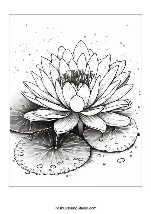 A group of lotus flowers with a prominent bud in the center.