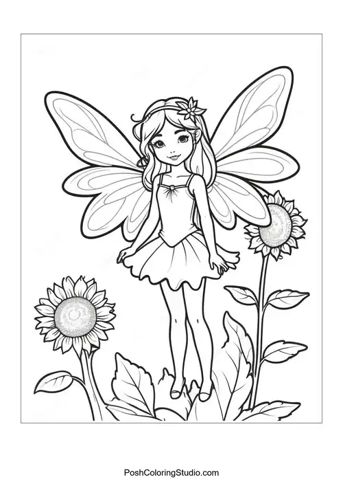 A butterfly perched on a sunflower with detailed petals.