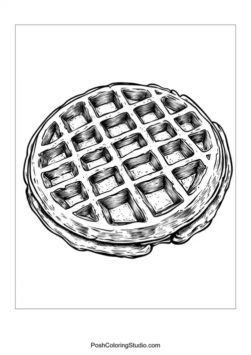 A waffle topped with whipped cream and strawberries.