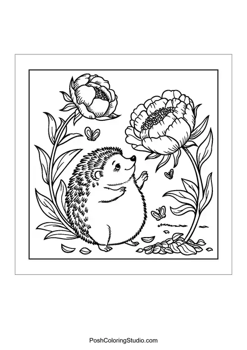 A bunny hopping joyfully among flowers and sunshine.