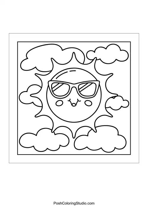 A cloud with a lightning bolt and a surprised face.