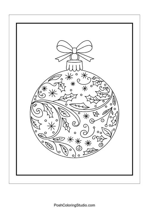 A circular ornament with intricate patterns and stars.