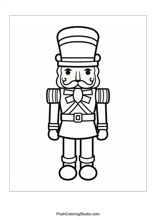 A nutcracker with a bowtie and a friendly expression.