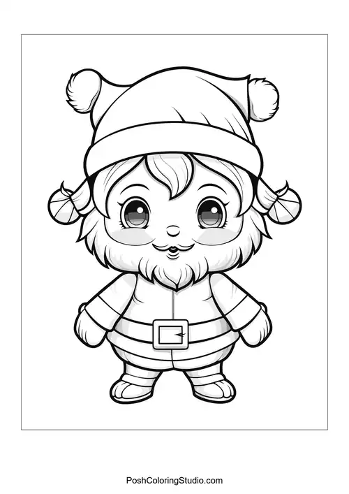 Christmas Santa Coloring Pages sample thumbnail