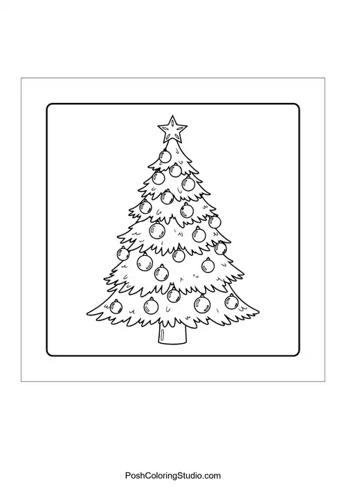 A Christmas tree with multiple bells and ornaments.