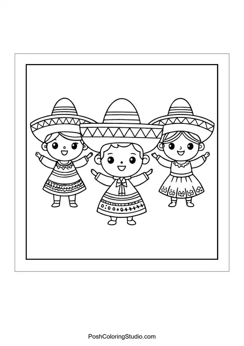 A joyful piñata character with a smiling face.