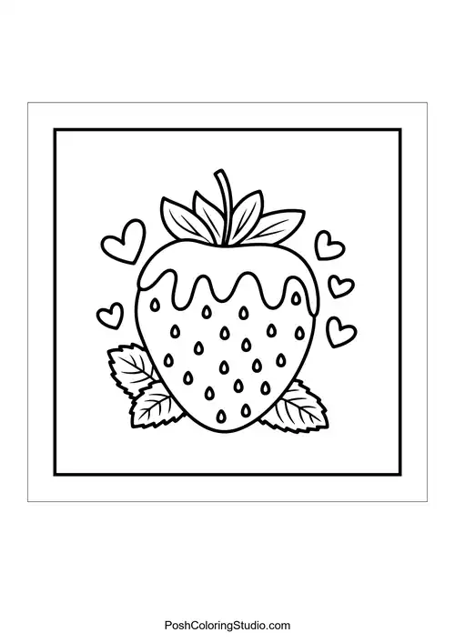Easy Cozy Valentines Coloring Pages sample thumbnail